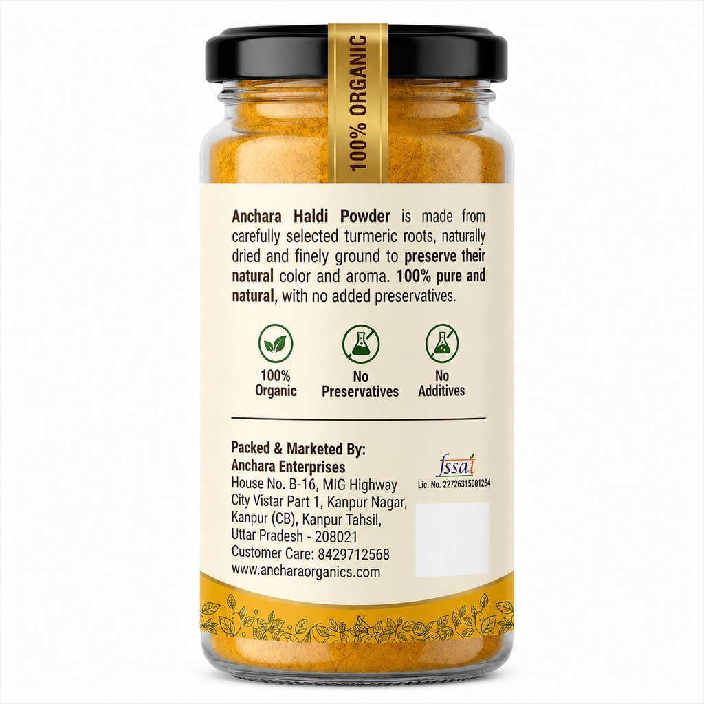 Anchara Haldi Powder (Turmeric) — 125g